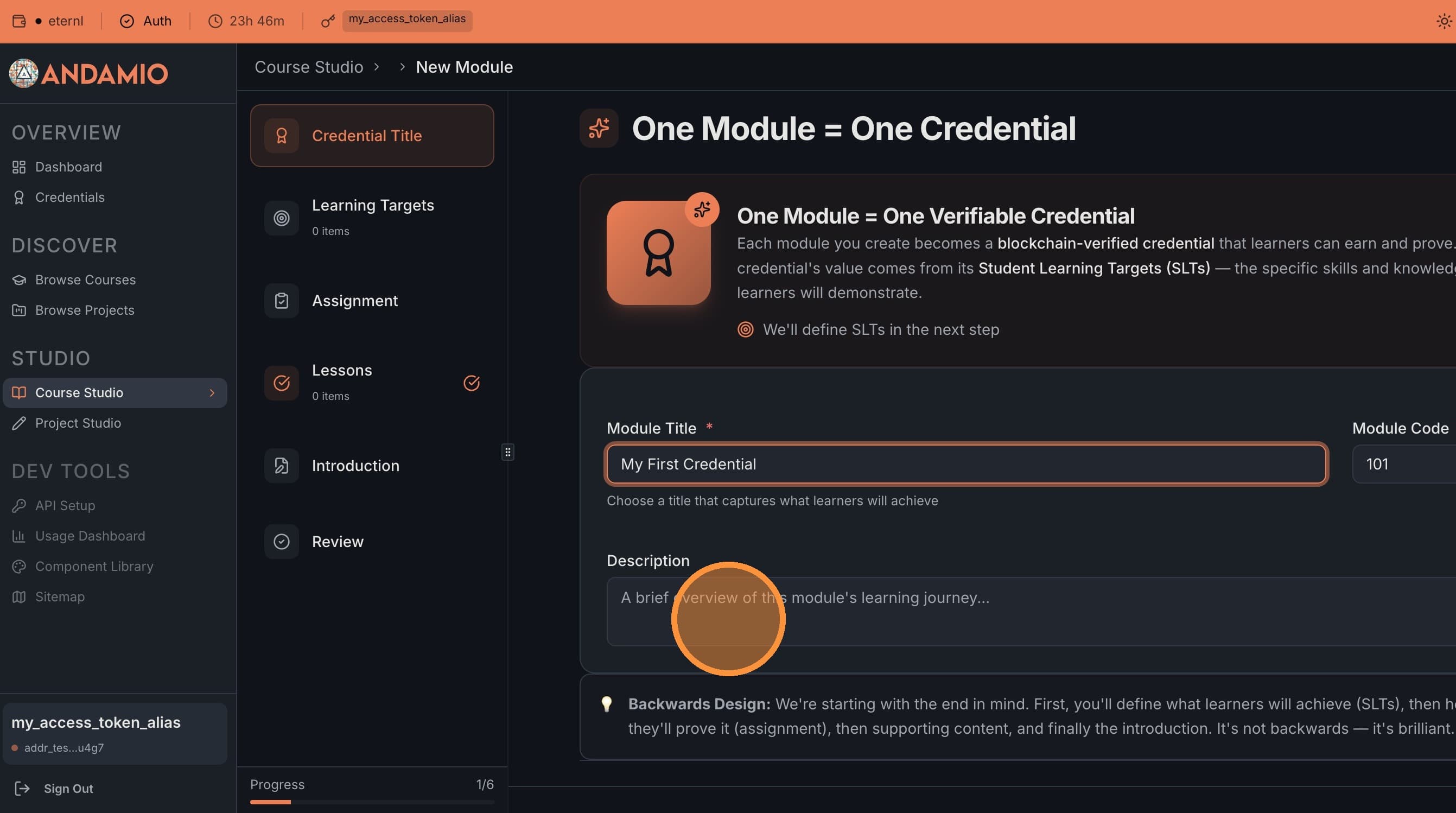 Add an optional description