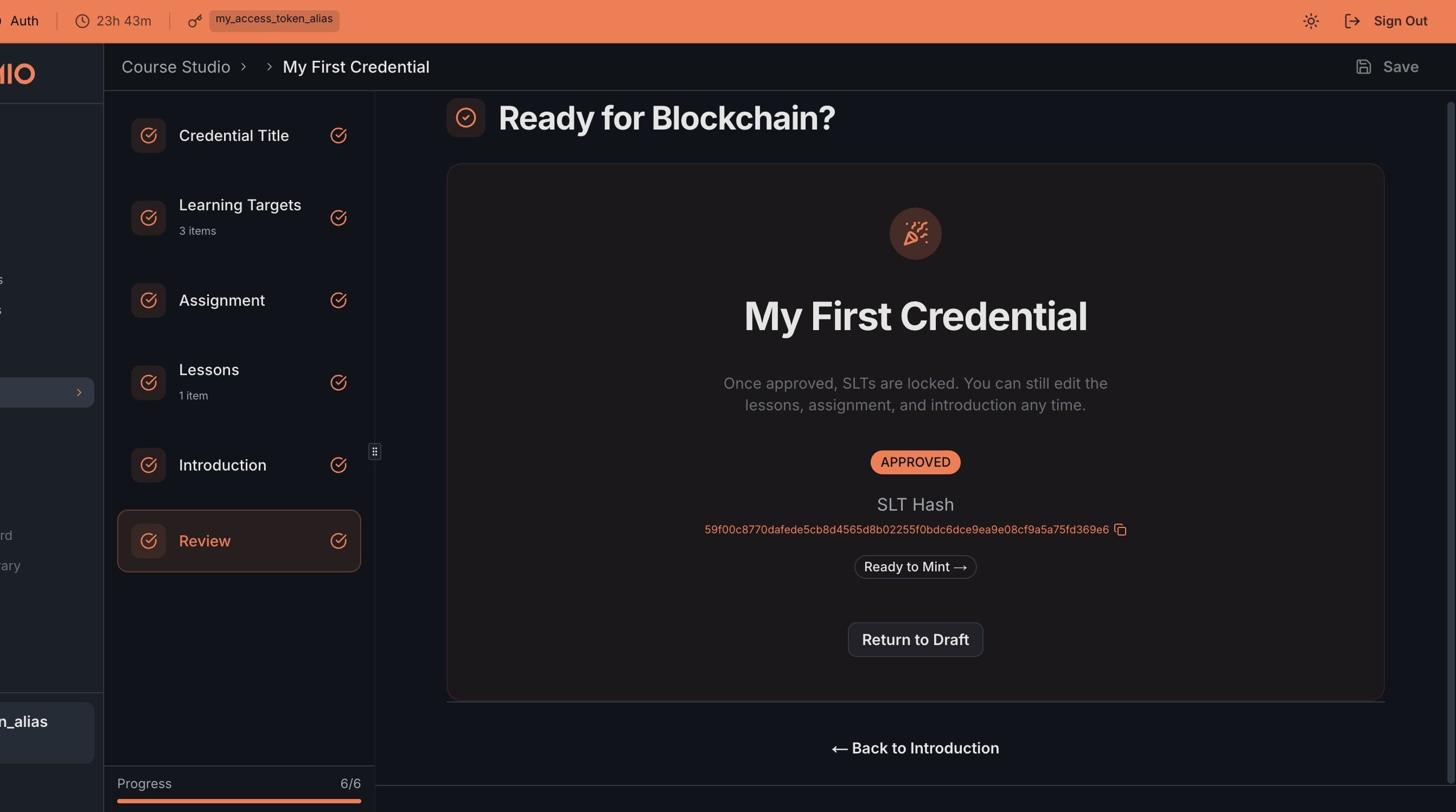 New SLT hash generated