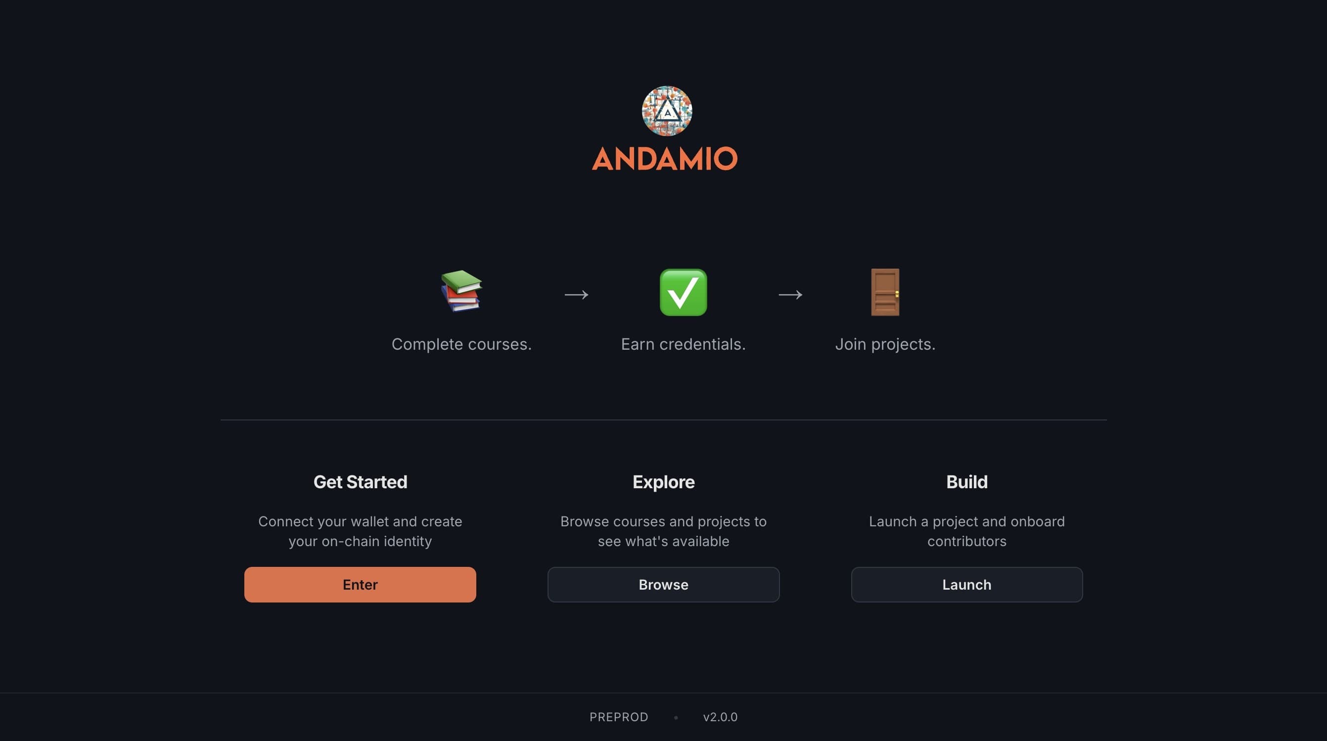 Andamio Landing Page